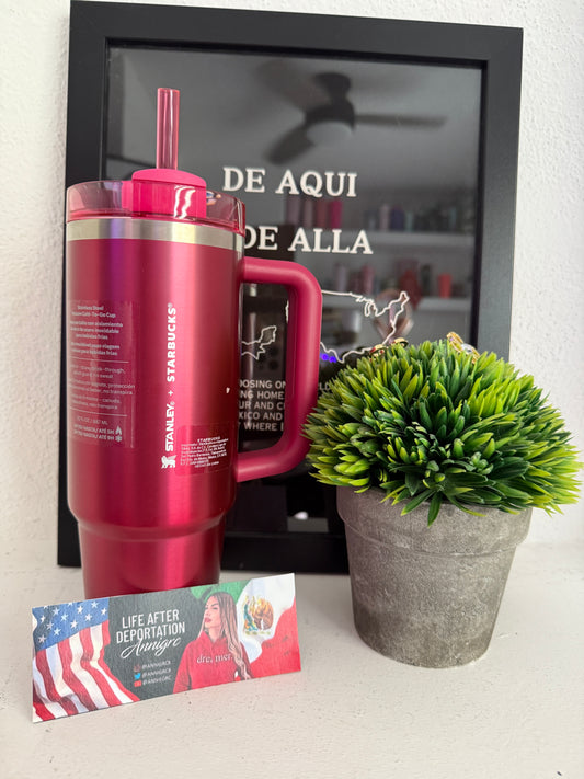 Fuschia Pink 30oz Sbux Stanley