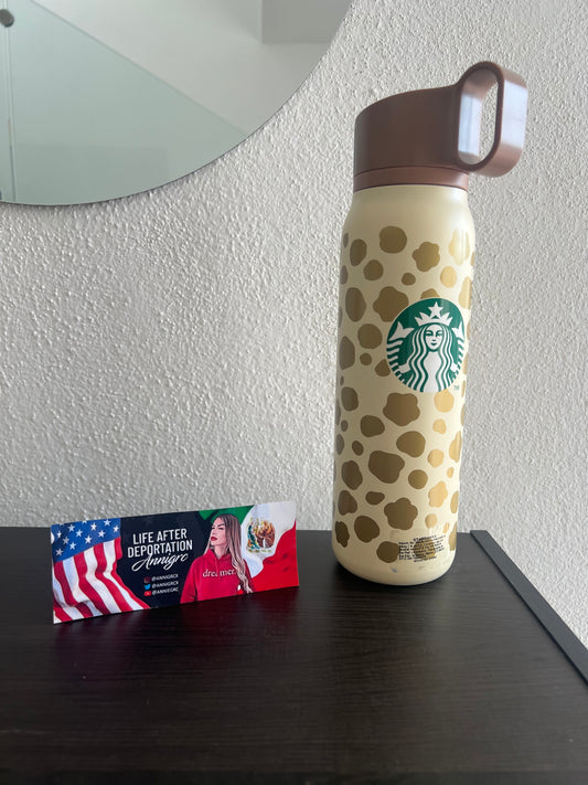 Summer Cheetah Stainless Steel Water Bottle