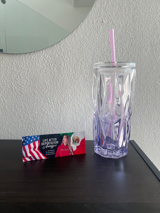 Purple Glass Tumbler